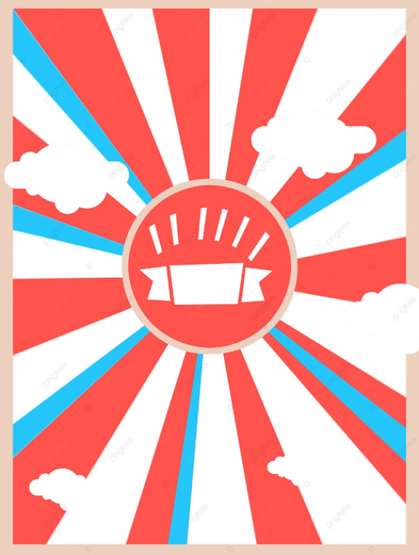 Desain brosur katering dengan latar belakang bergaris-garis